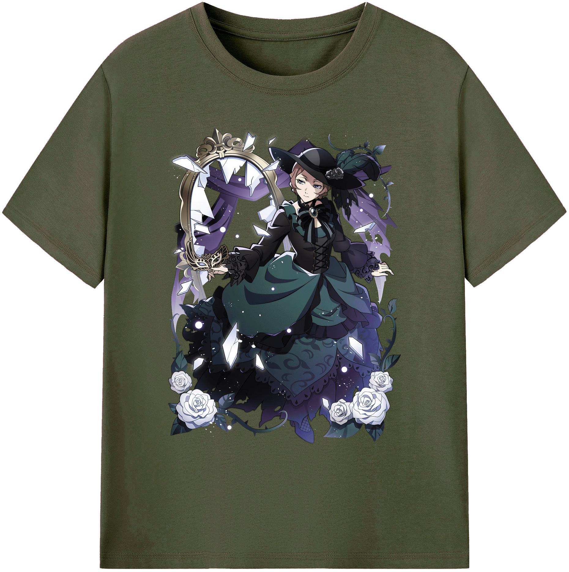 （画像用） 文豪ストレイドッグス Bungo Stray Dogs 綿100％ メンズ半袖Tシャツ｜肌触りやわらか＆通気性